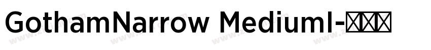 GothamNarrow MediumI字体转换